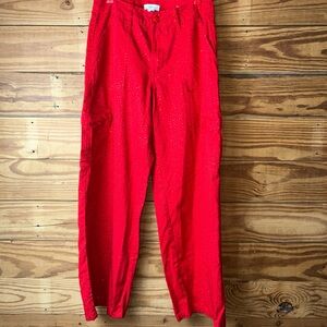 Forever 21 Red rhinestone women’s  Cargo Pants